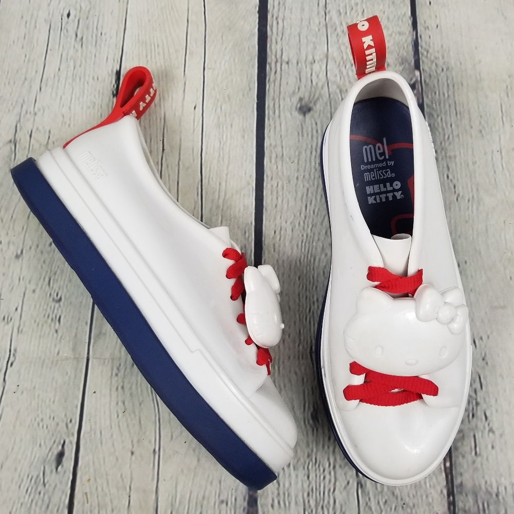 MELISSA x HELLO KITTY | lace-up rubber  sneakers
